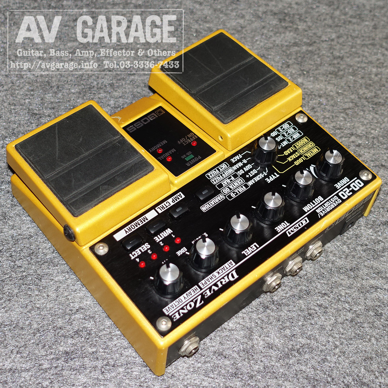 BOSS OD-20 DRIVE ZONE Overdrive/Distortion（中古）【楽器検索