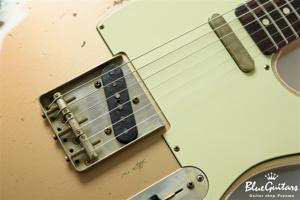 Xotic XTC-1 Shoreline Gold over 3Tone Burst Heavy Aged