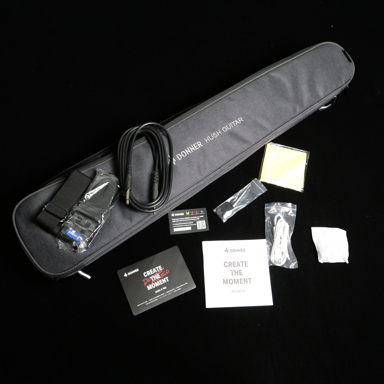 DONNER HUSH-X Pro Midnight Glow エレキギター 【中古】（中古/送料