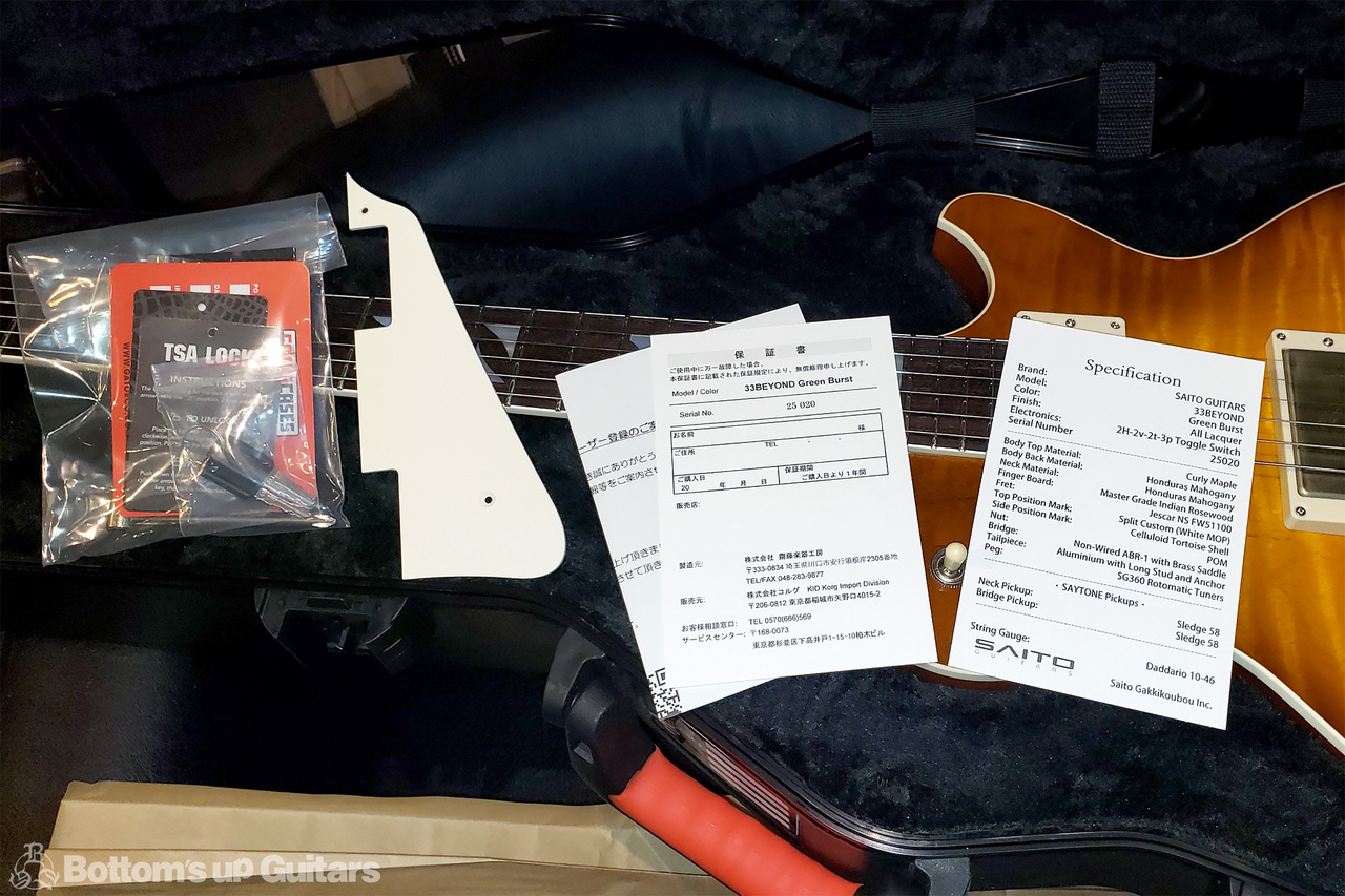 SAITO GUITARS 33BEYOND Resolution No.020 !! - Green Burst