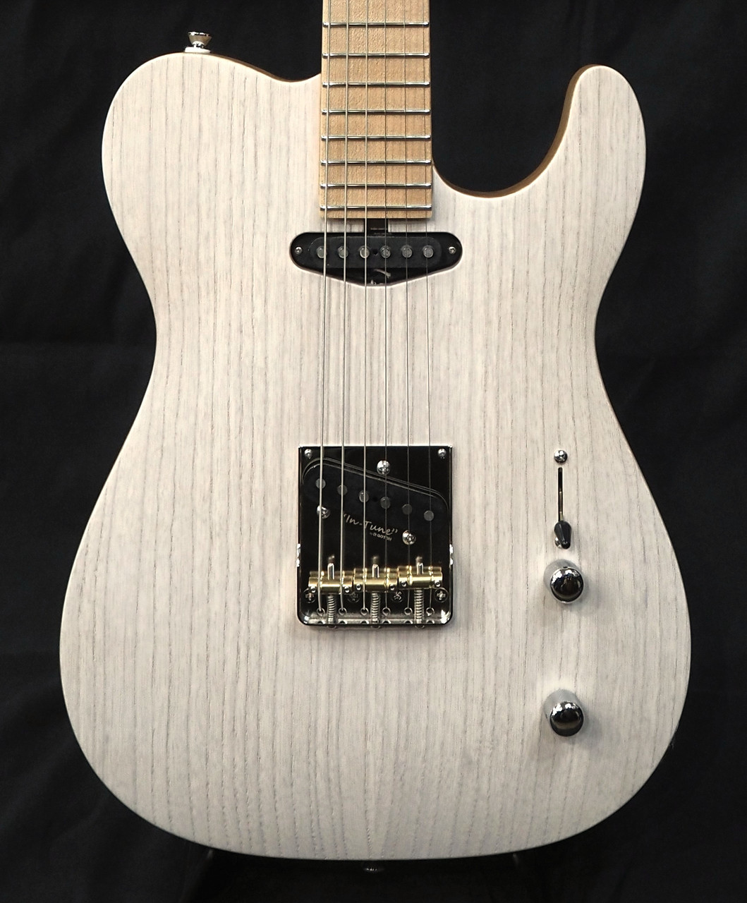 SAITO GUITARS S-622TLC Maple Ash SS Trans White