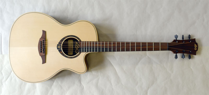 ハードケース付 美品 LAG Guitars T270ASCE ラグギター-