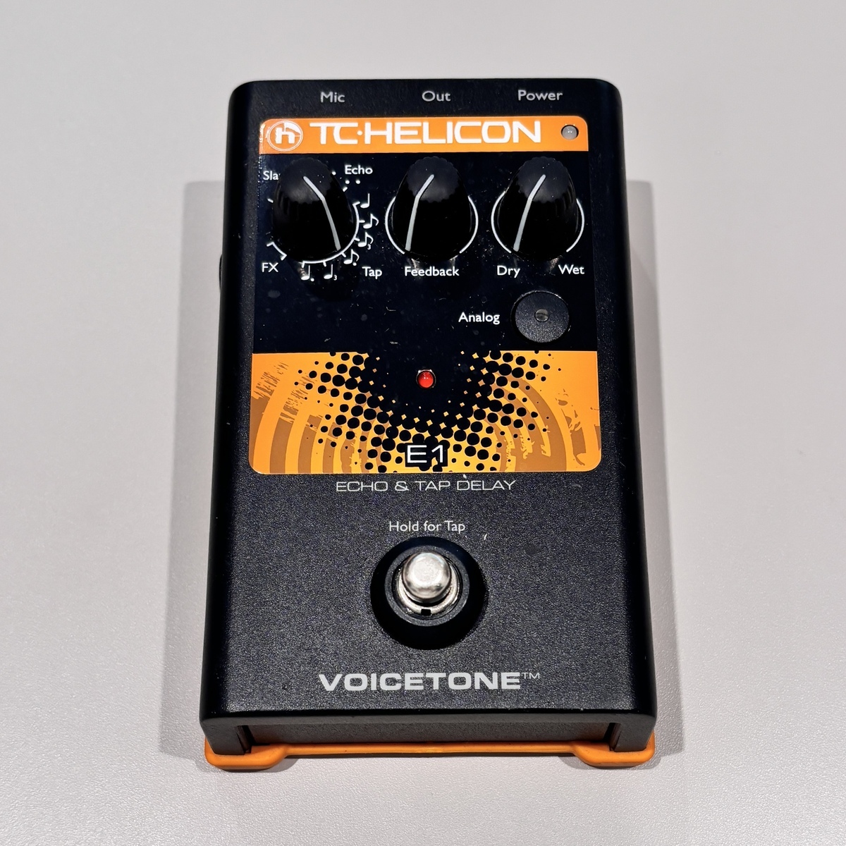 配信機器・PA機器・レコーディング機器 TC-HELICON E1 Echo & Tap Delay TC-Helicon VoiceTone E1 Vocal Echo and Delay Pedal | Sweetwater