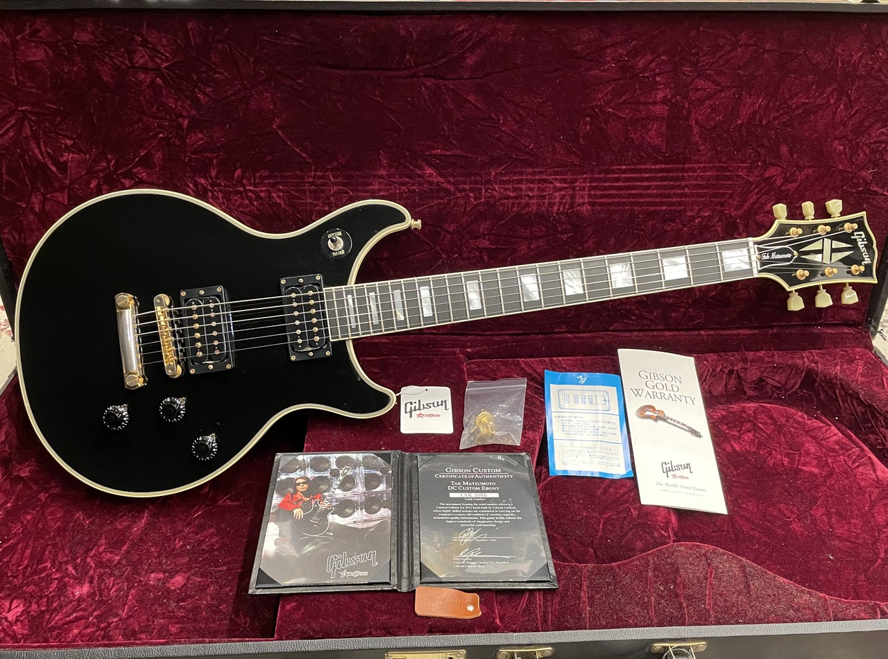 Gibson Custom Shop Tak Matsumoto DC Custom Ebony 2nd Edition