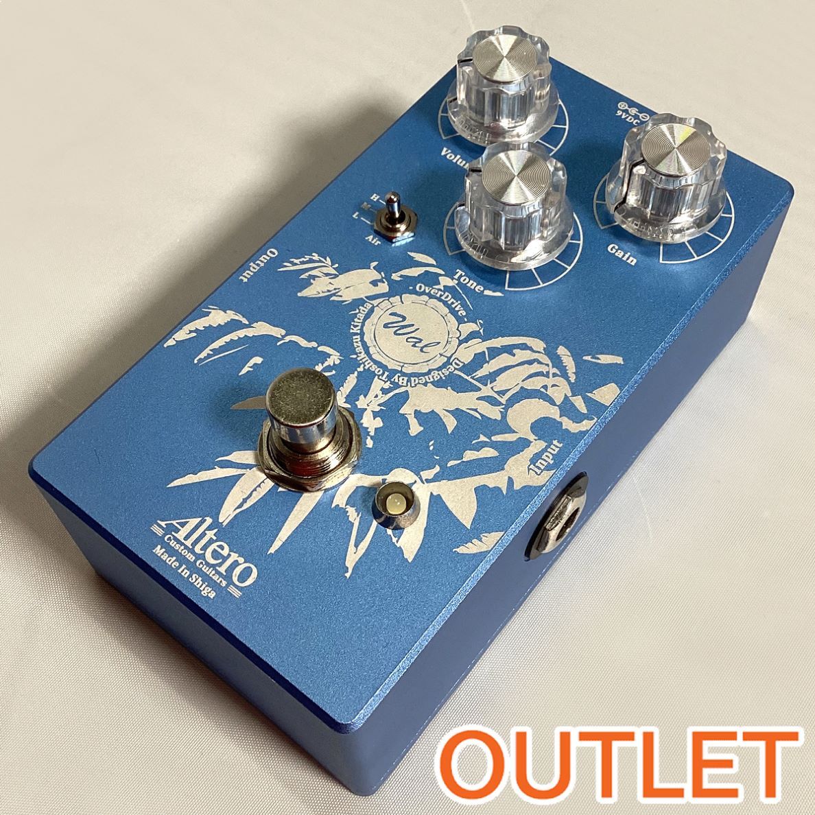 Altero Wal ギターエフェクター Altero Custom Guitars Wal Overdrive ギターエフェクター