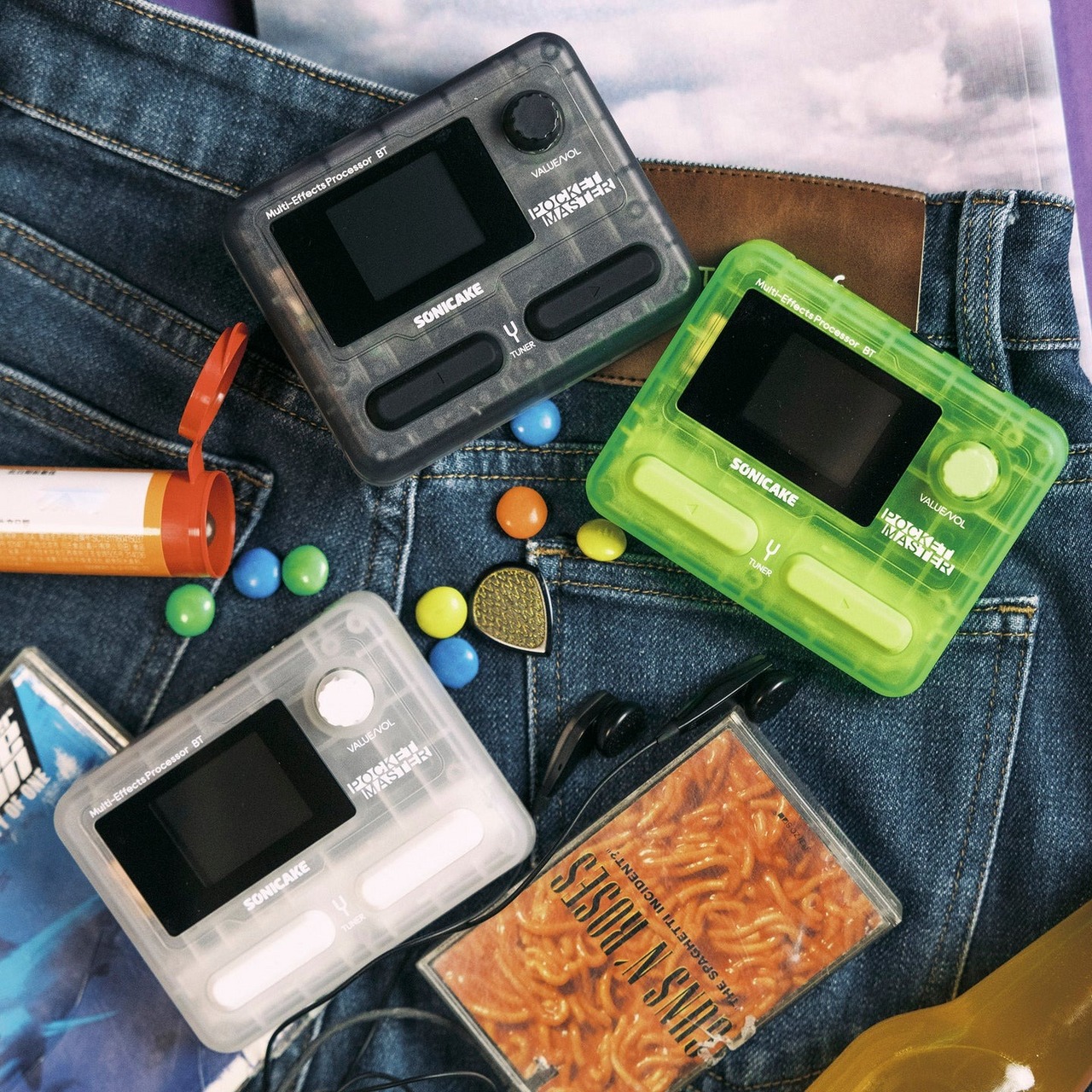 ［最終価格］SONICAKE Pocket Master 小物一式セット Sonicake ソニケーキ Pocket Master ブラック エフェクター