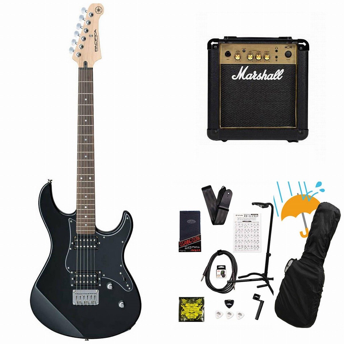 YAMAHA Pacifica 120H BL(ブラック)PAC120H PAC-120H Marshall MG10