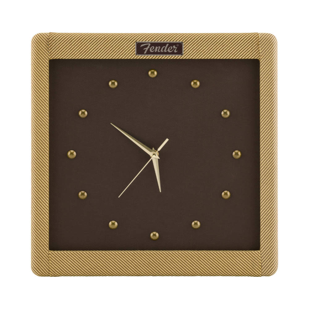 Fender　フェンダー　TWEED　CLOCK　ツイードクロック　壁掛け時計 Fender Fender フェンダー Tweed Wall Clock ツイードデザイン 壁掛け