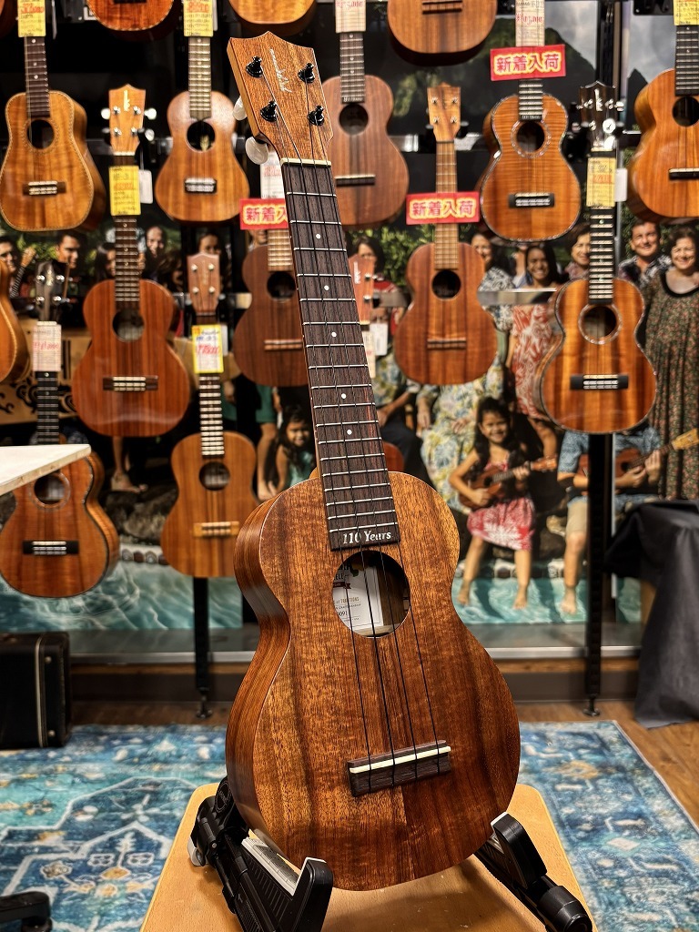 Kamaka HF-1L 110th【ソプラノ&ロングネック】【ハワイアンコア単板