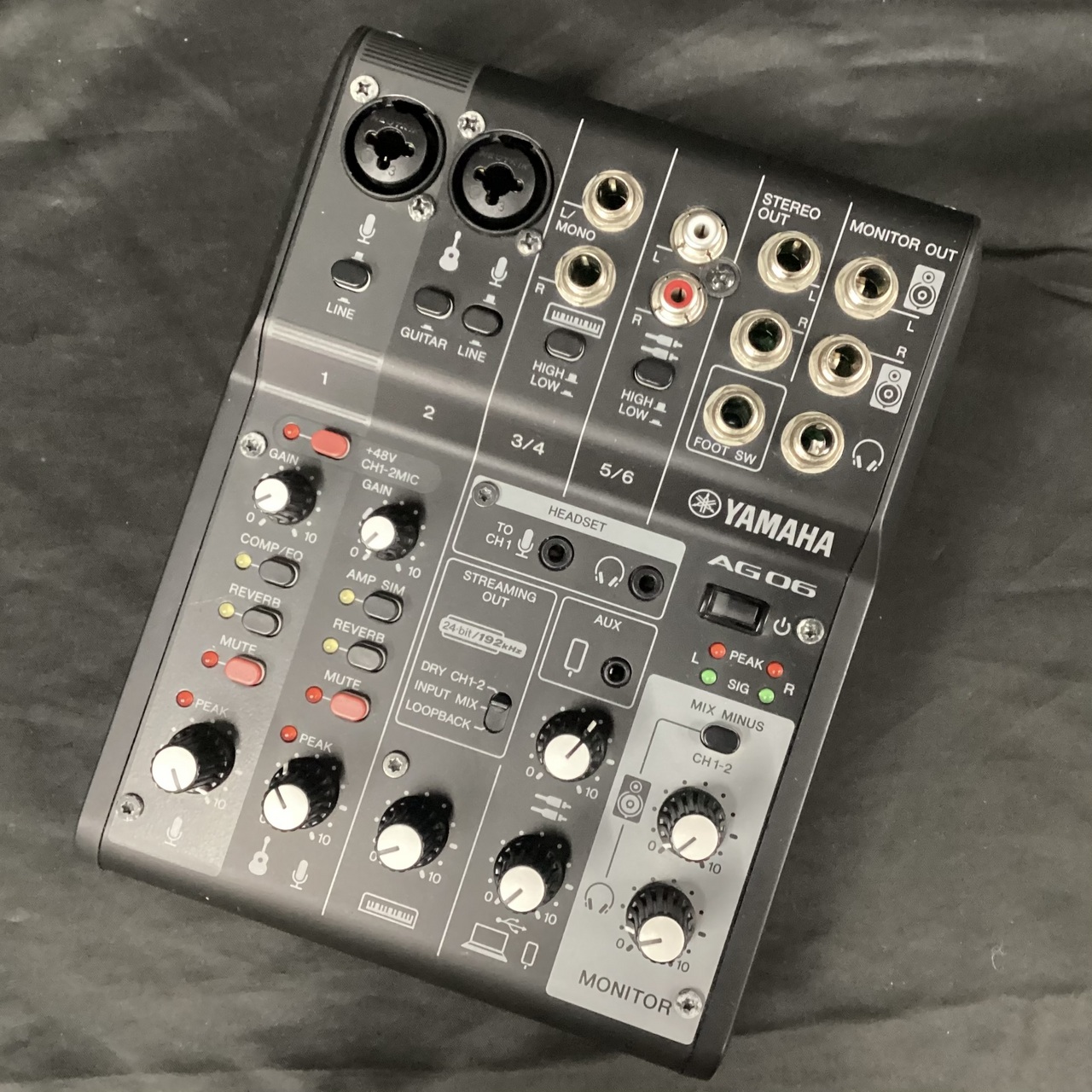 ヤマハ YAMAHA AG06 MK2 B 6チャンネル ライブストリーミングミキサー