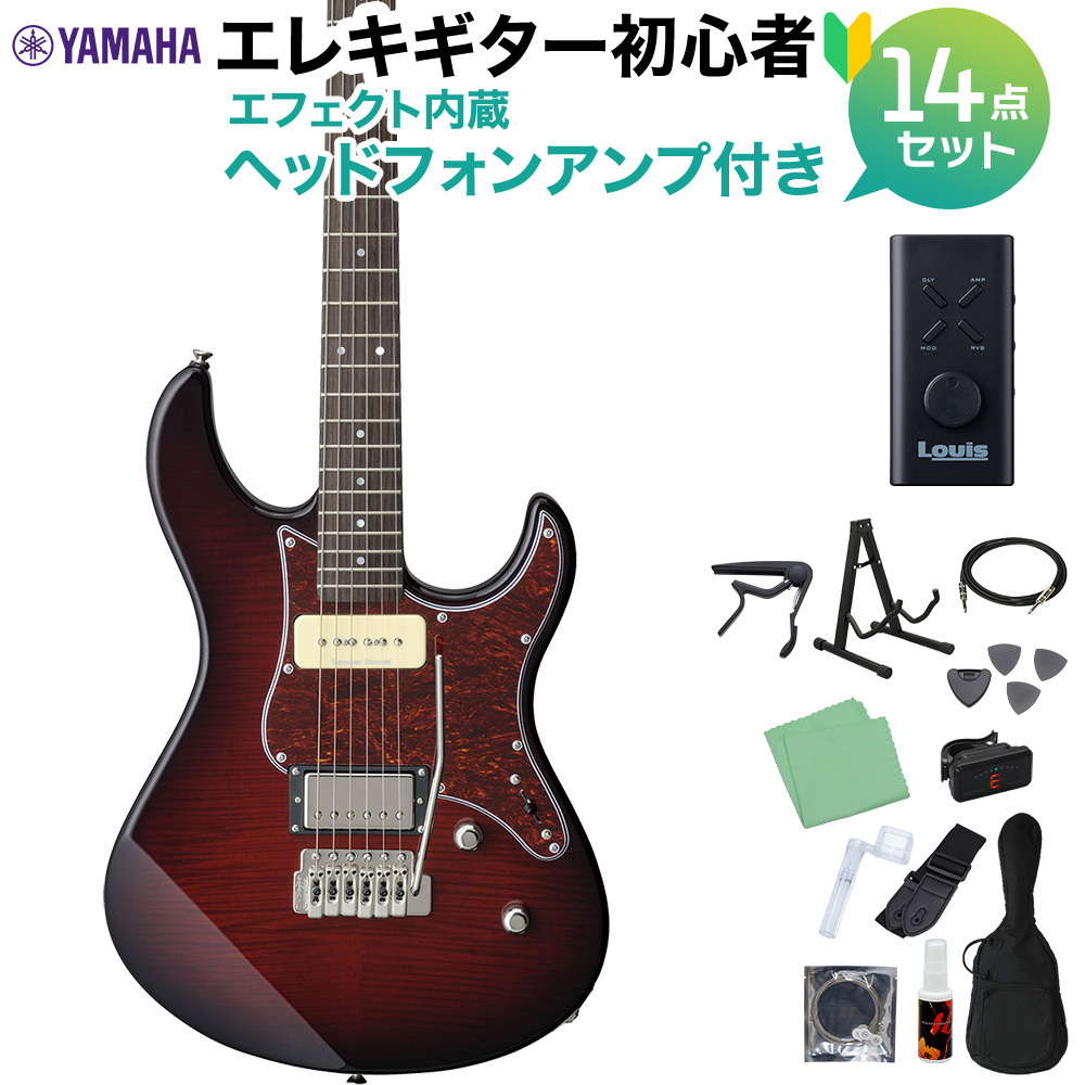 Yamaha エレキギター バーガンディセット YAMAHA PACIFICA612VIIFMX Fired Red エレキギター 初心者14点