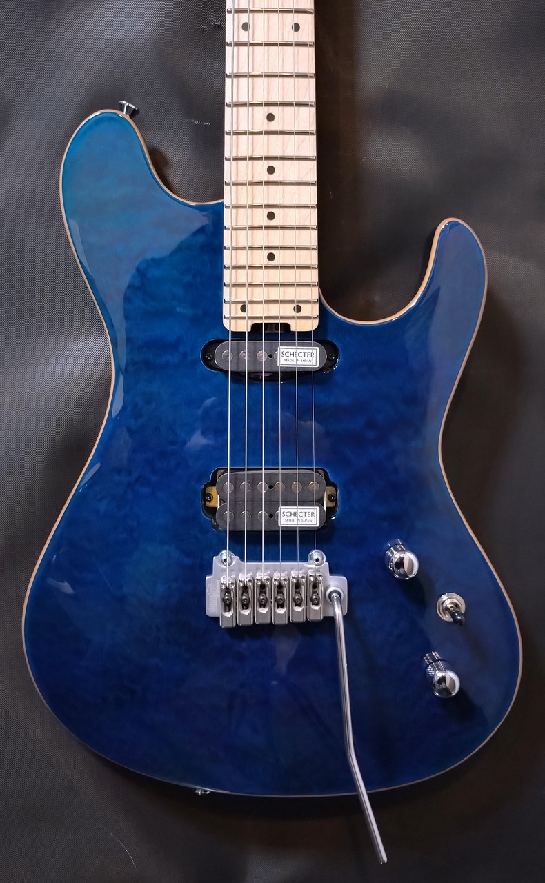 SCHECTER MZ-1 BLU/M [See-thru Blue]（新品）【楽器検索デジマート】