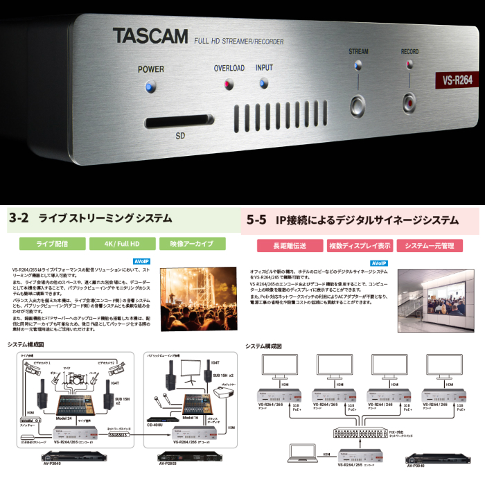 Tascam VS-R264（新品/送料無料）【楽器検索デジマート】