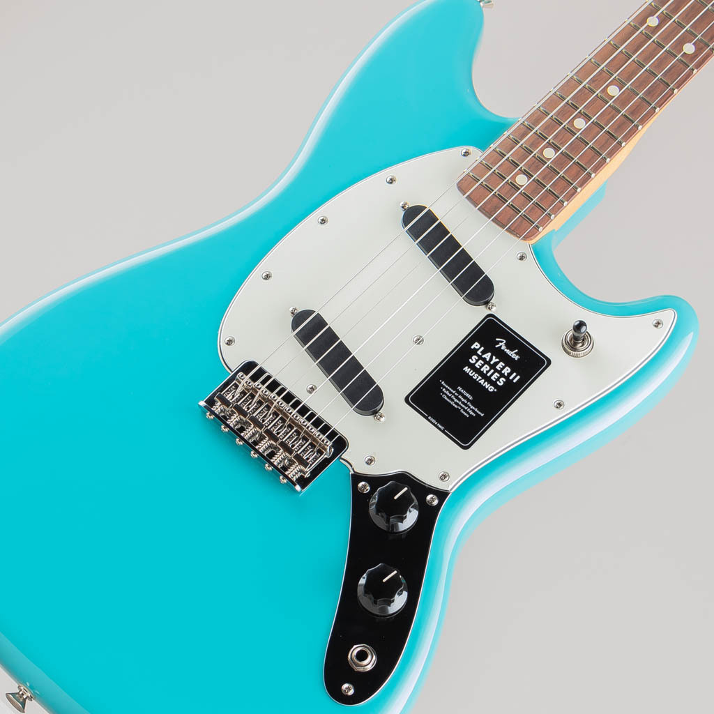 ギター fFender Player II Mustang Fender Player II Mustang - Rosewood Fretboard, Birch Green