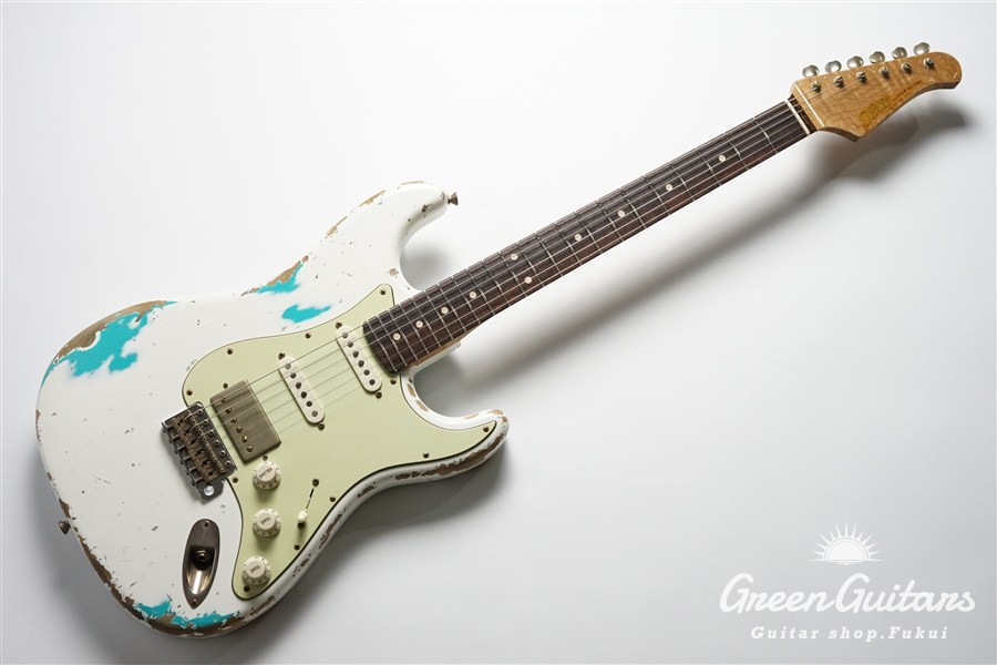 Xotic XSC-2 - Olympic White over Seafoam Green / Heavy Aged