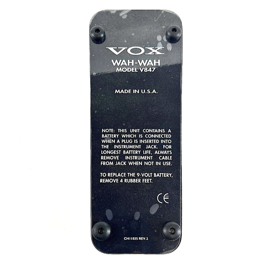 VOX V847 USA製　ワウペダル　MOD Vox V847 made in USA mod ワウペダル Vox V847 made in USA mod