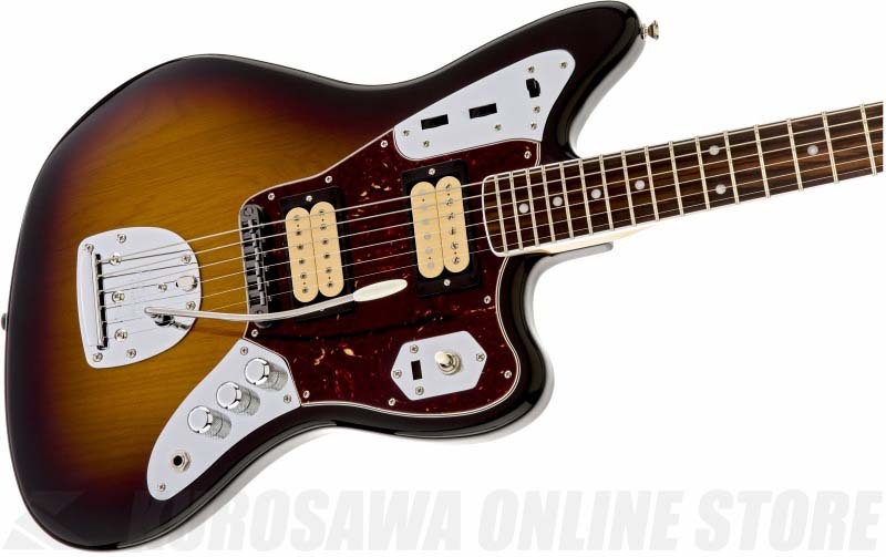 Fender Kurt Cobain Jaguar, Rosewood, 3-Color Sunburst