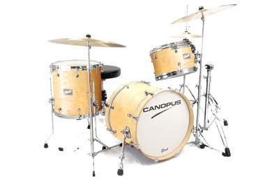 CANOPUS Birch タム 8インチ タムスタンド、セミハードケース付き