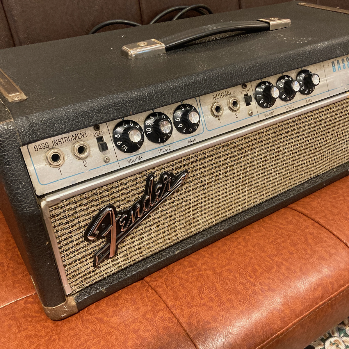 Fender 1968 Bassman Head Silver Face / Drip Edge / Black Line