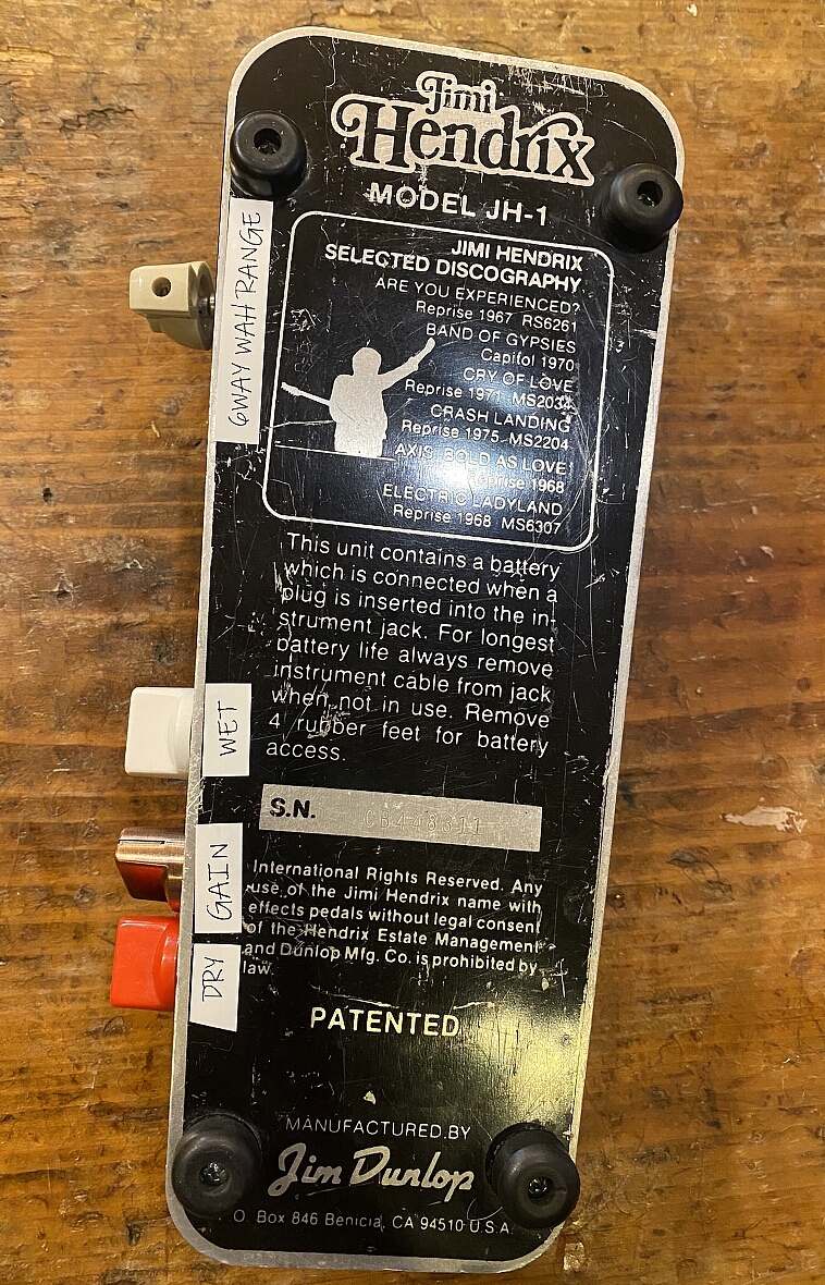 Jim Dunlop JH-1 Jimi Hendrix WAH（中古）【楽器検索デジマート】