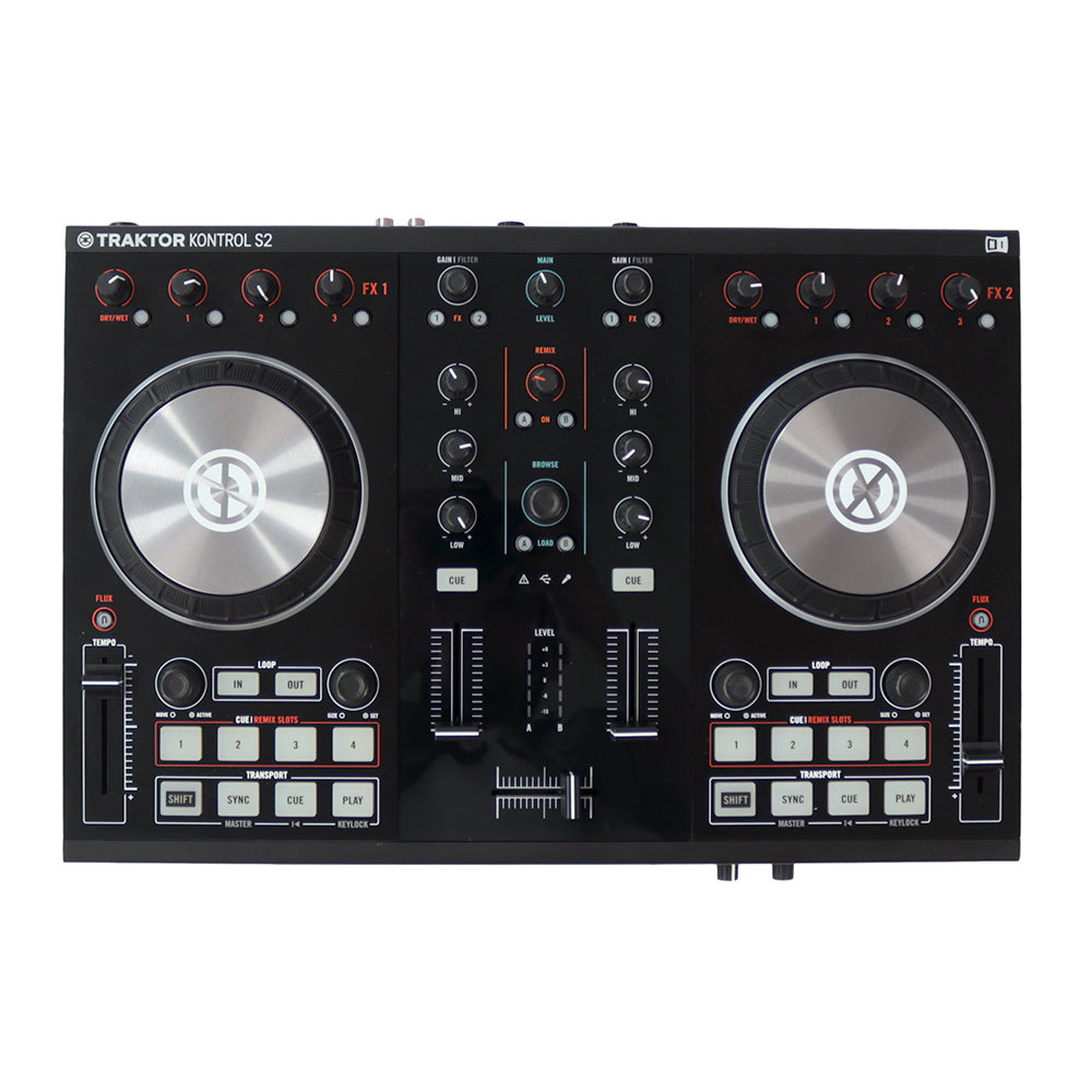 NATIVE INSTRUMENTS 【中古】 DJコントローラー NATIVE INSTRUMENTS TRAKTOR KONTROL S2 MK2 Traktor用4ch DJコントローラー