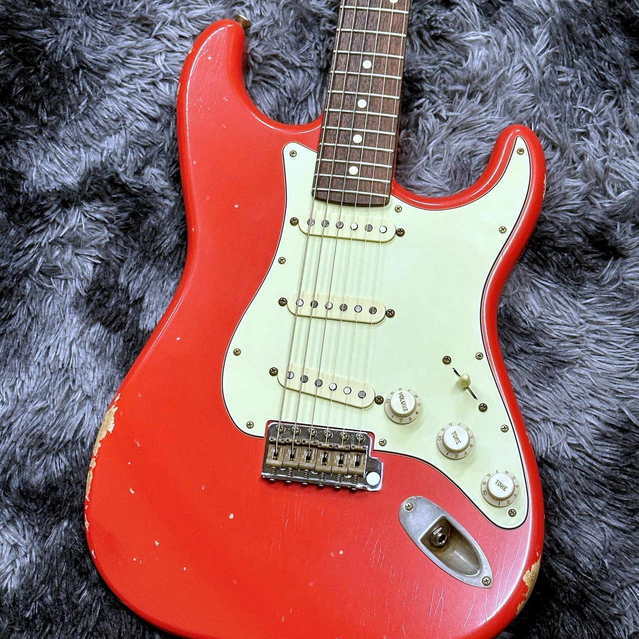 Xotic XSC-1 Fiesta Red Medium Aged w/Roasted Flame Maple Neck【旧