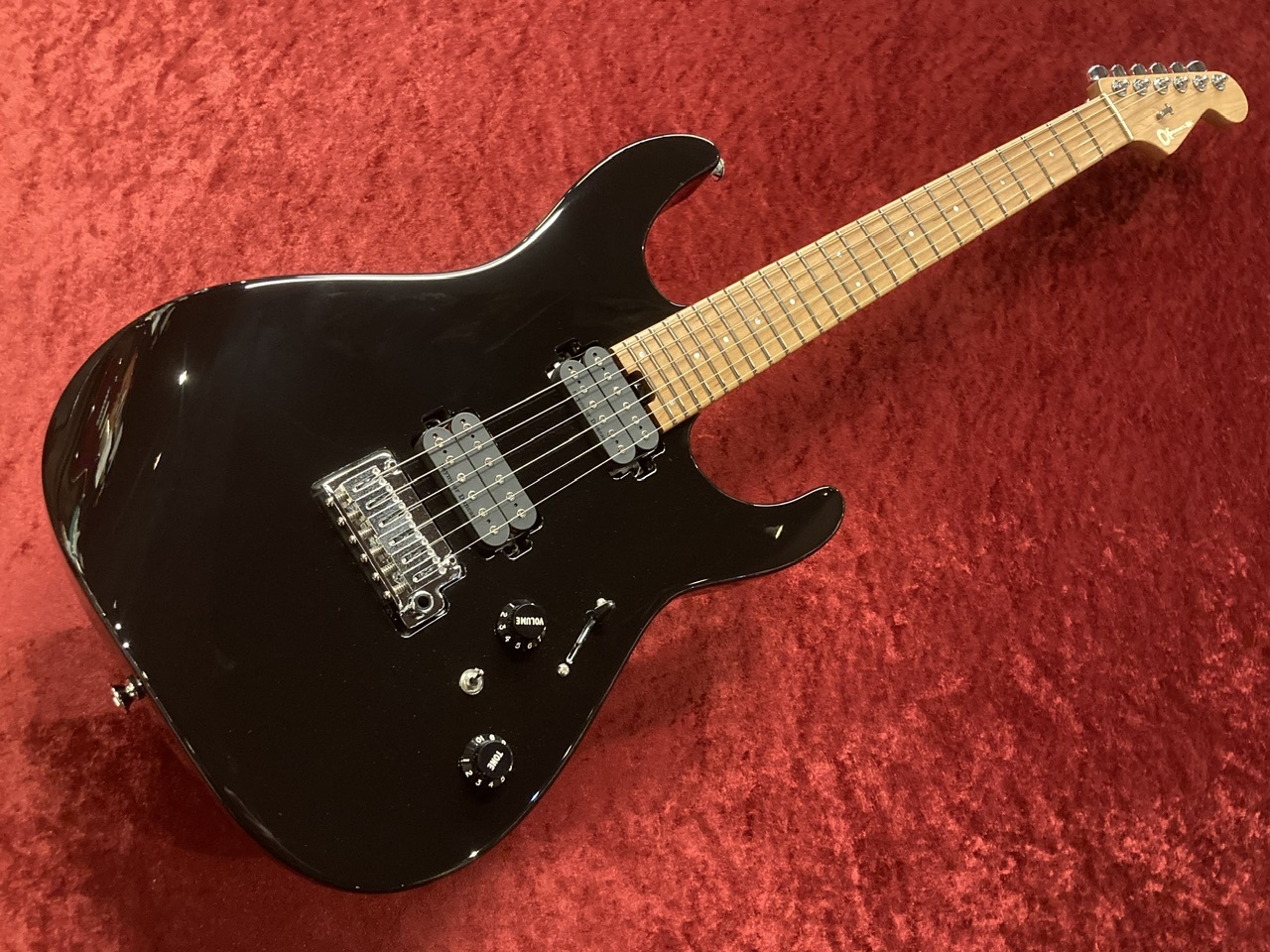 Charvel Pro-Mod DK24 HH 2PT CM グロスブラック Dinky™ (DK) :: Pro-Mod DK24 HH 2PT CM, Caramelized Maple