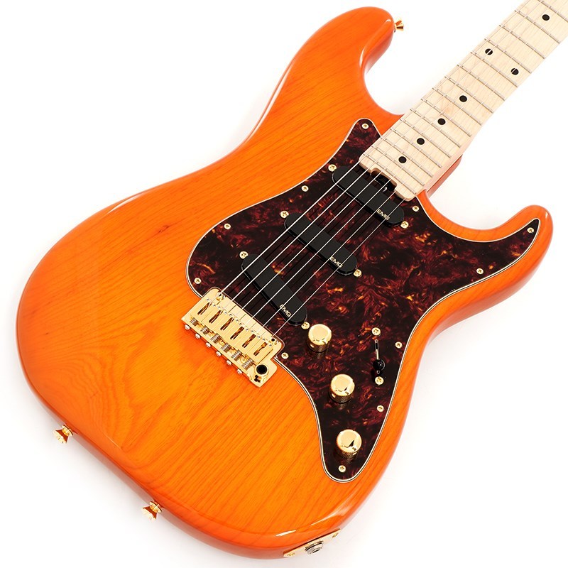Schecter エレキギター オレンジ SCHECTER PS-ST-EMG (Amber/Maple) [IKEBE ORDER MODEL]（新品）【楽器