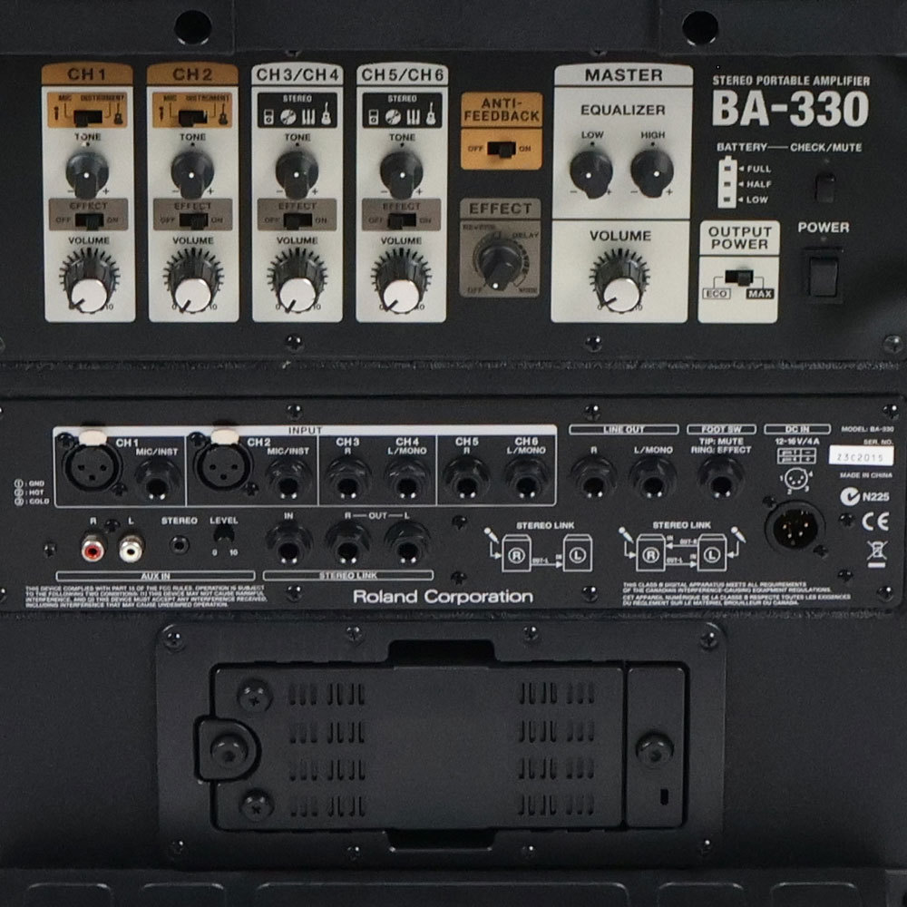 Roland 【中古】 ROLAND BA-330 ステレオポータブルアンプ PAシステム