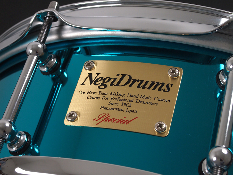 Negi Drums Blue on Steel Snare 14