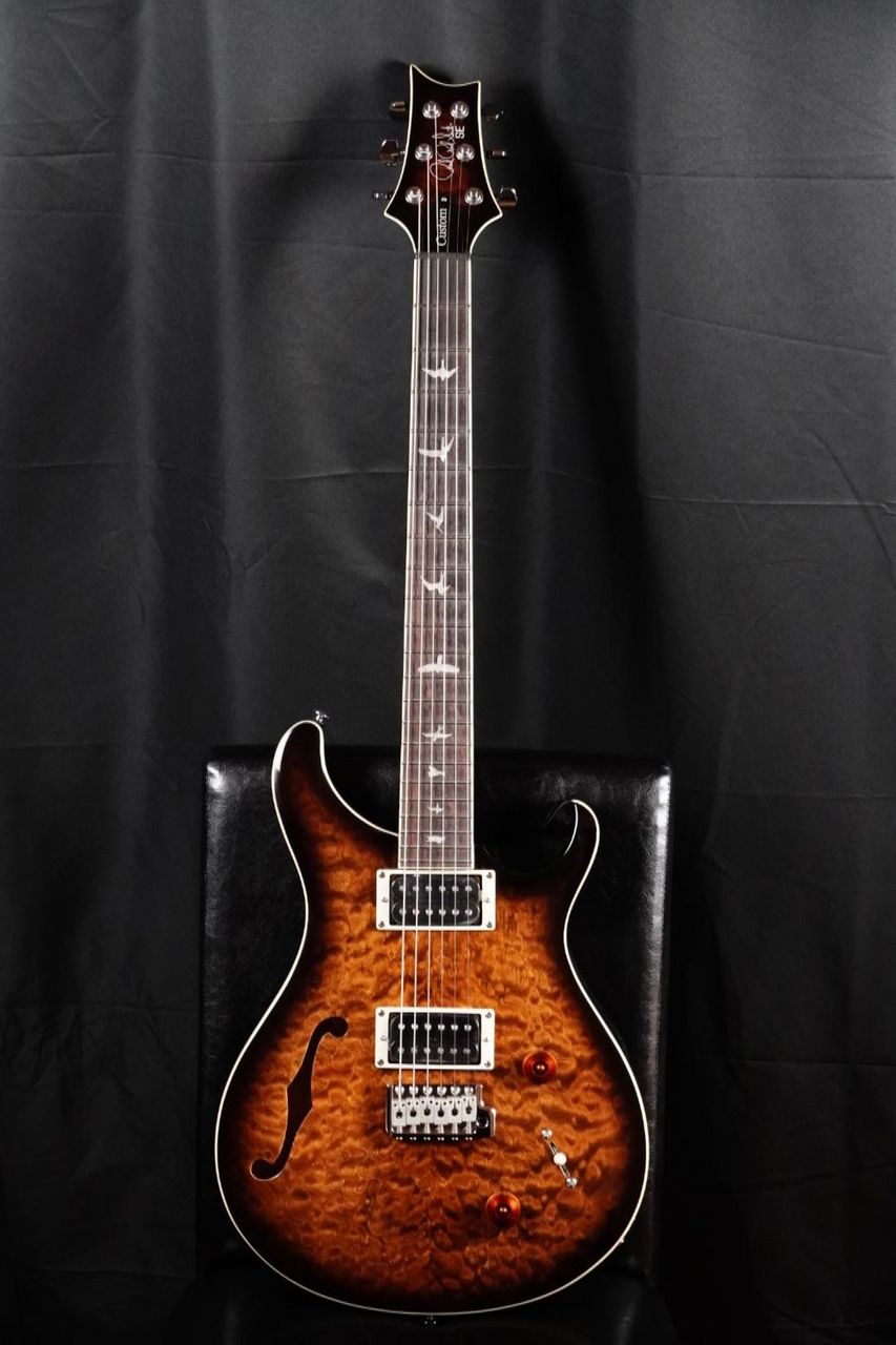 Paul Reed Smith(PRS) 2023 SE Custom 22 Semi-Hollow Quilt / Black