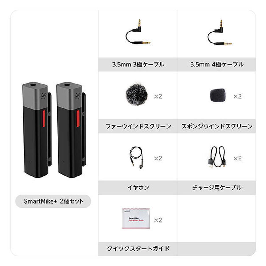 Sabinetek SmartMike+ 2個セット（新品）【楽器検索デジマート】