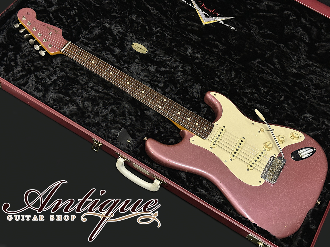3/18まで特価　バーガンディミスト　ストラト　アッセンブリー　history Fender Custom Shop Limited Edition Custom Built Char 59