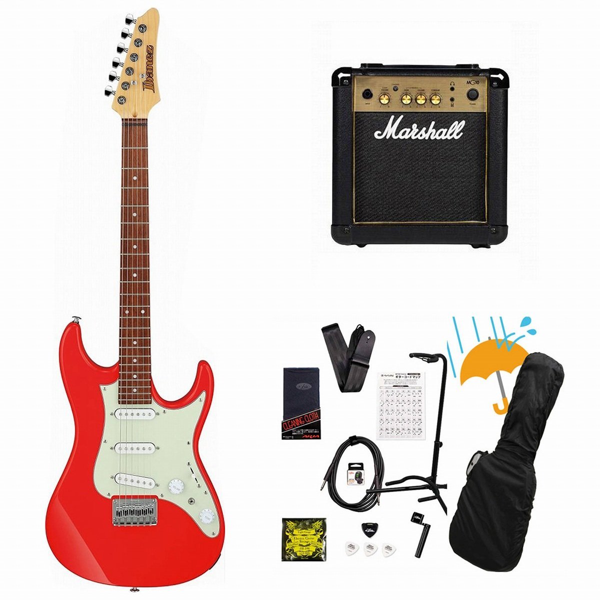 【メンテ済み】初心者用 エレキギター 本体 音出し動画あり これからギターを始めたい初心者さん必見、エレキギターの定番