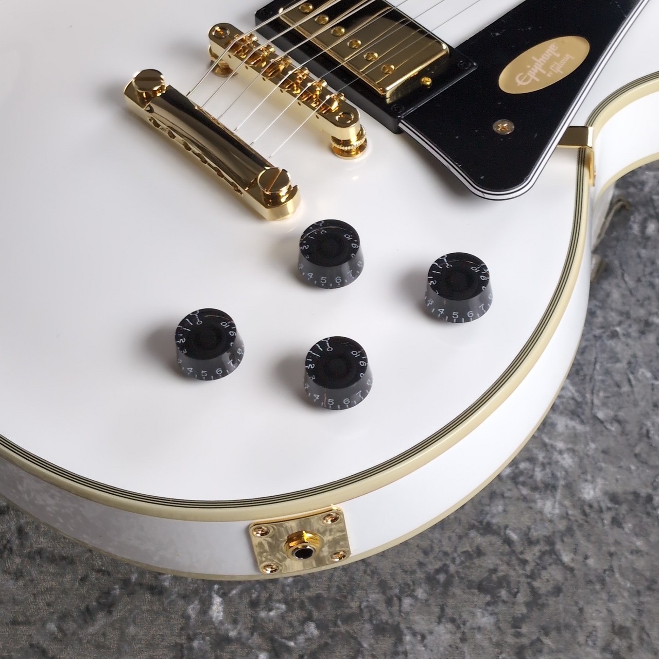 メンテ済｜Epiphone Les Paul Custom PRO ホワイト Guitarra Les Paul Custom Pro