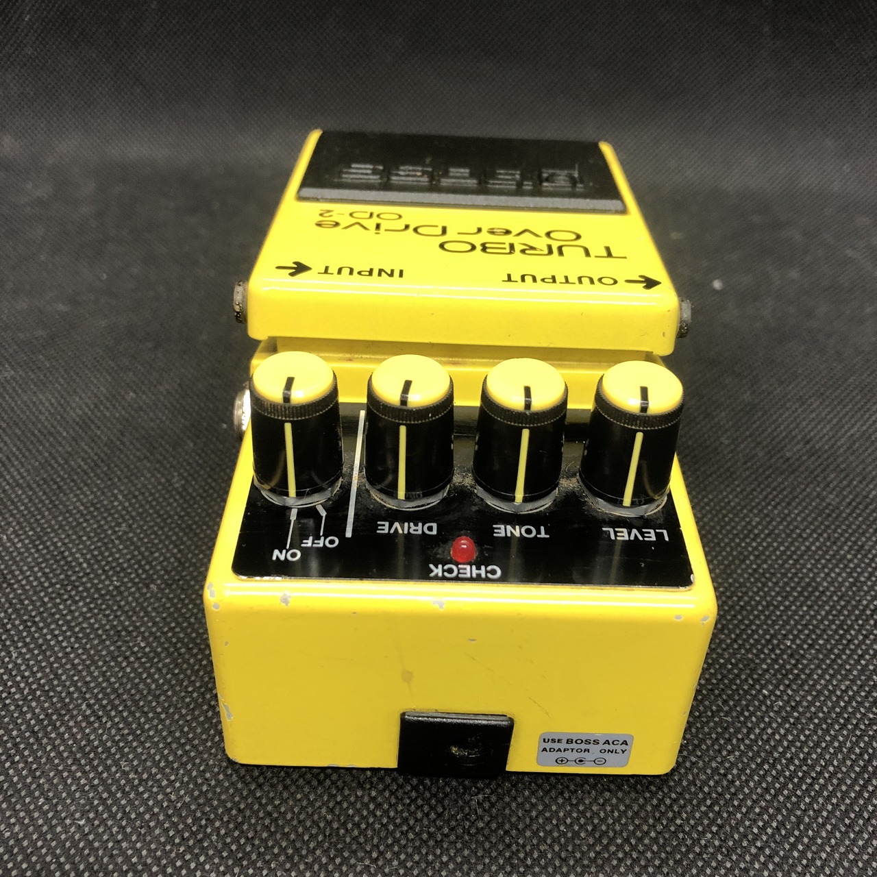 BOSS OD-2 TURBO Over Drive 1987年頃製造 MADE IN TAIWAN ACA電源