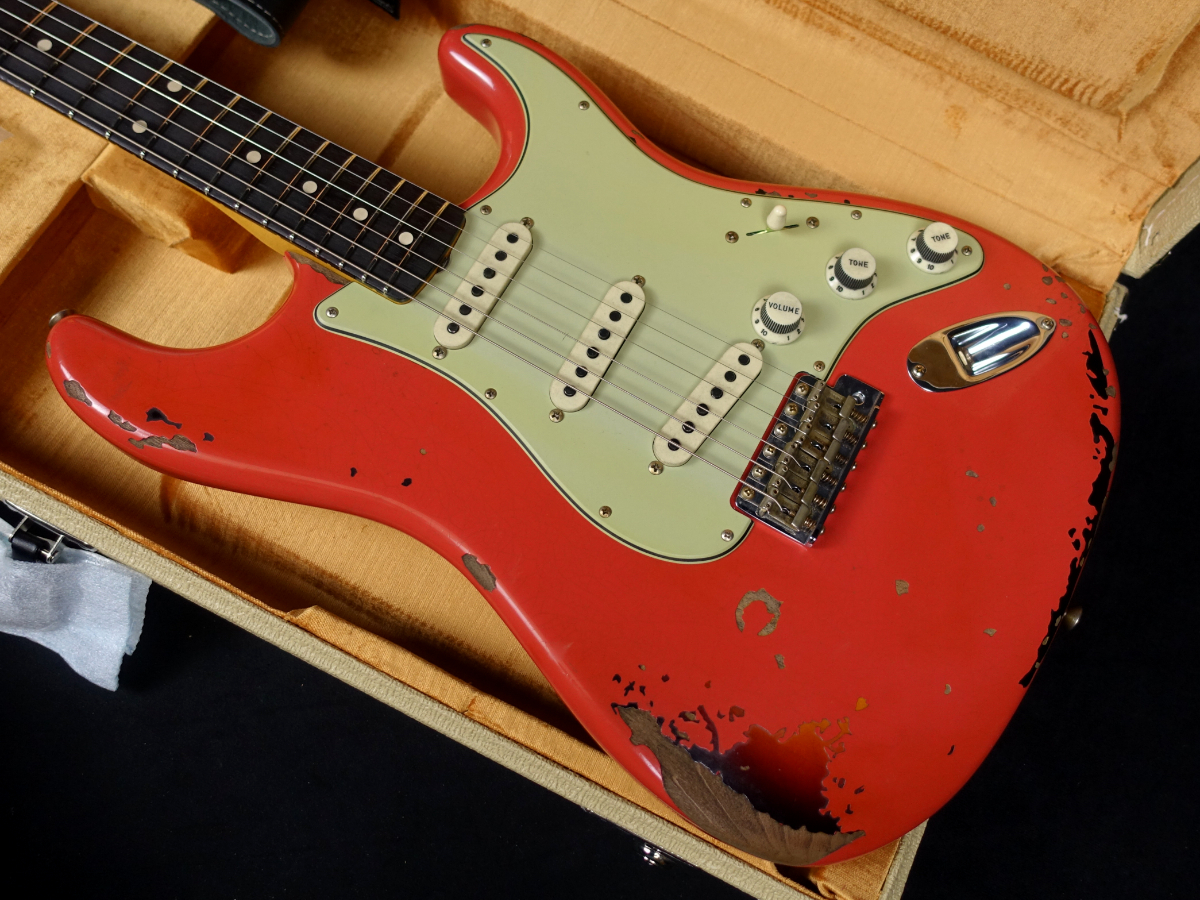 Fender Custom Shop Michael Landau 1963 Stratocaster Relic Fiesta Red over 3  Tone Sunburst（新品）【楽器検索デジマート】