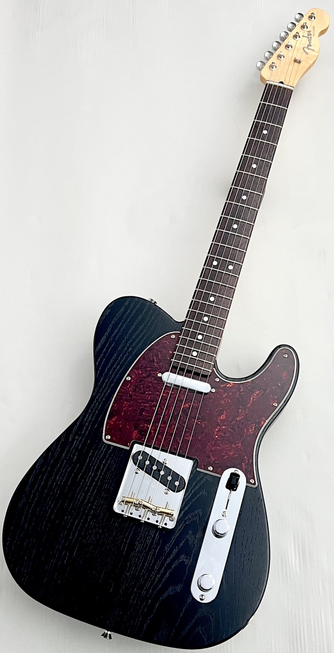 Fender MIJ LTD RAW ASH TELECASTER BLACK ≒3.77kg #JD25007703