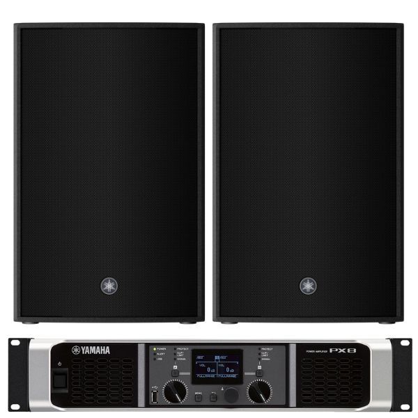 YAMAHA CZR12 (ペア) + PX8 パワーアンプ ＆ スピーカー セット