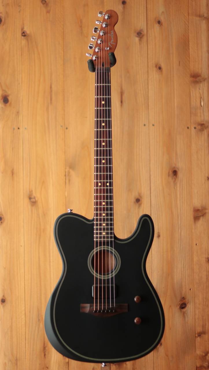 フェンダー❤️Acoustasonic Standard Telecaster黒 Fender Acoustasonic Standard Telecaster Black エレアコギター