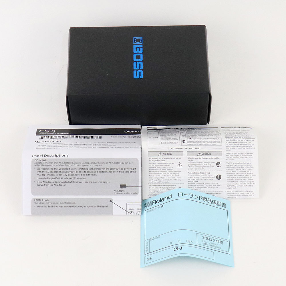 中古 BOSS CS-3 ACアダプタ付き コンプレッサー エフェクター BOSS / CS-3 Compression Sustainer コンプレッサー 純正