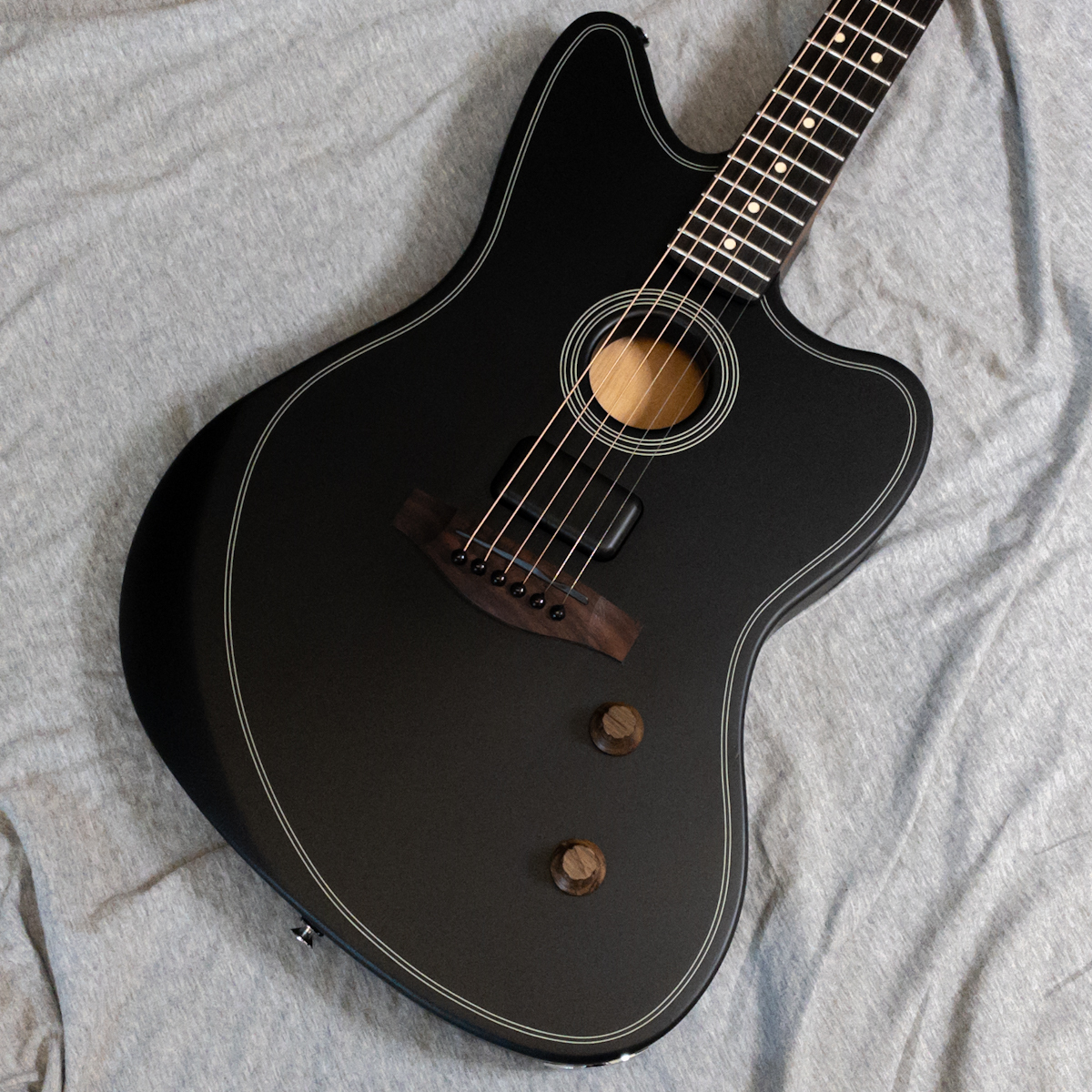 Fender Acoustasonic Standard Jazzmaster RW Black（新品）【楽器検索