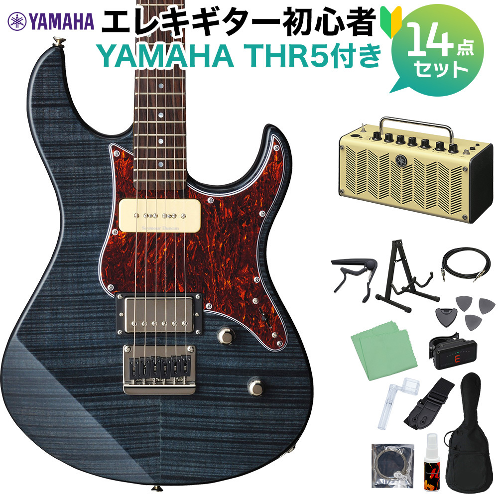 YAMAHA PACIFICA611HFM TBL エレキギター初心者14点セット【THR5アンプ付き】 トランスルーセントブラック