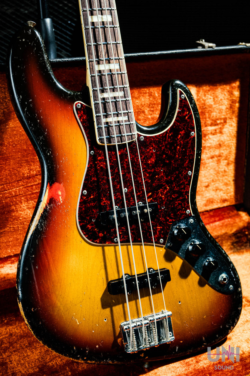 Fender Jazz Bass 72年モデル Fender '72 Jazz Bass - サンバースト / ローズ - ハイパーギターズ