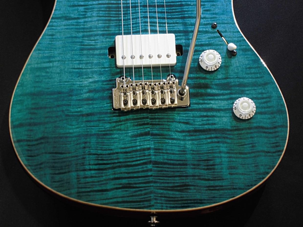 Black Smoker Futura-S HH / 4A Flame Maple Top / Emerald Green MH