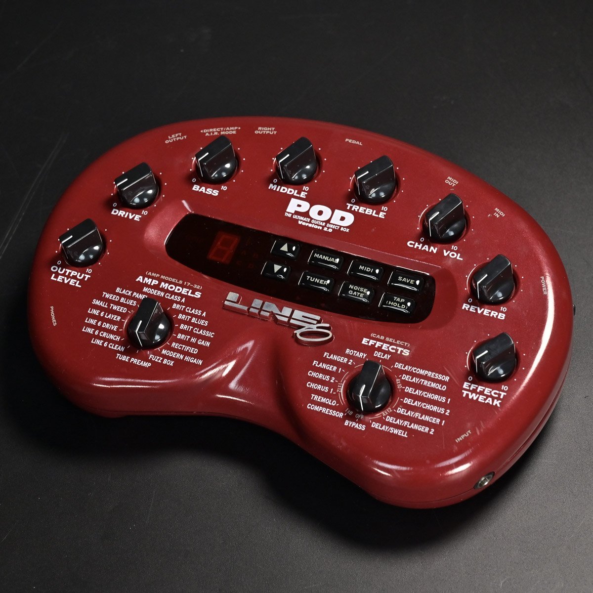 LINE 6 POD Version 2.0 ギターエフェクター　国内正規品 LINE 6 POD Version 2.0 ギターエフェクター 国内正規品