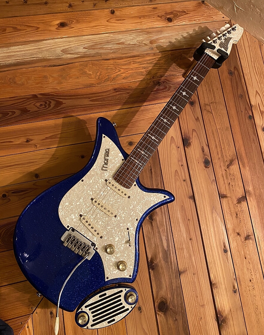Italia Guitars Monza(ビザールギター) Italia Guitars MONZA BLUE SPARKLE（中古）【楽器検索デジマート】