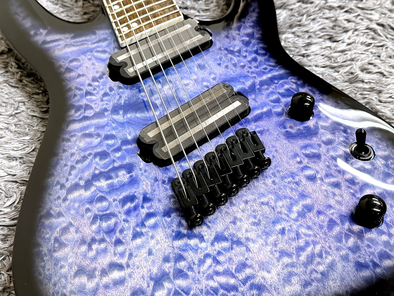 直送可調整済 Jackson Soloist Arched-top Custom Series Made in Japan Grover Stars Flame Maple Top Charvel 750XL ジャクソン