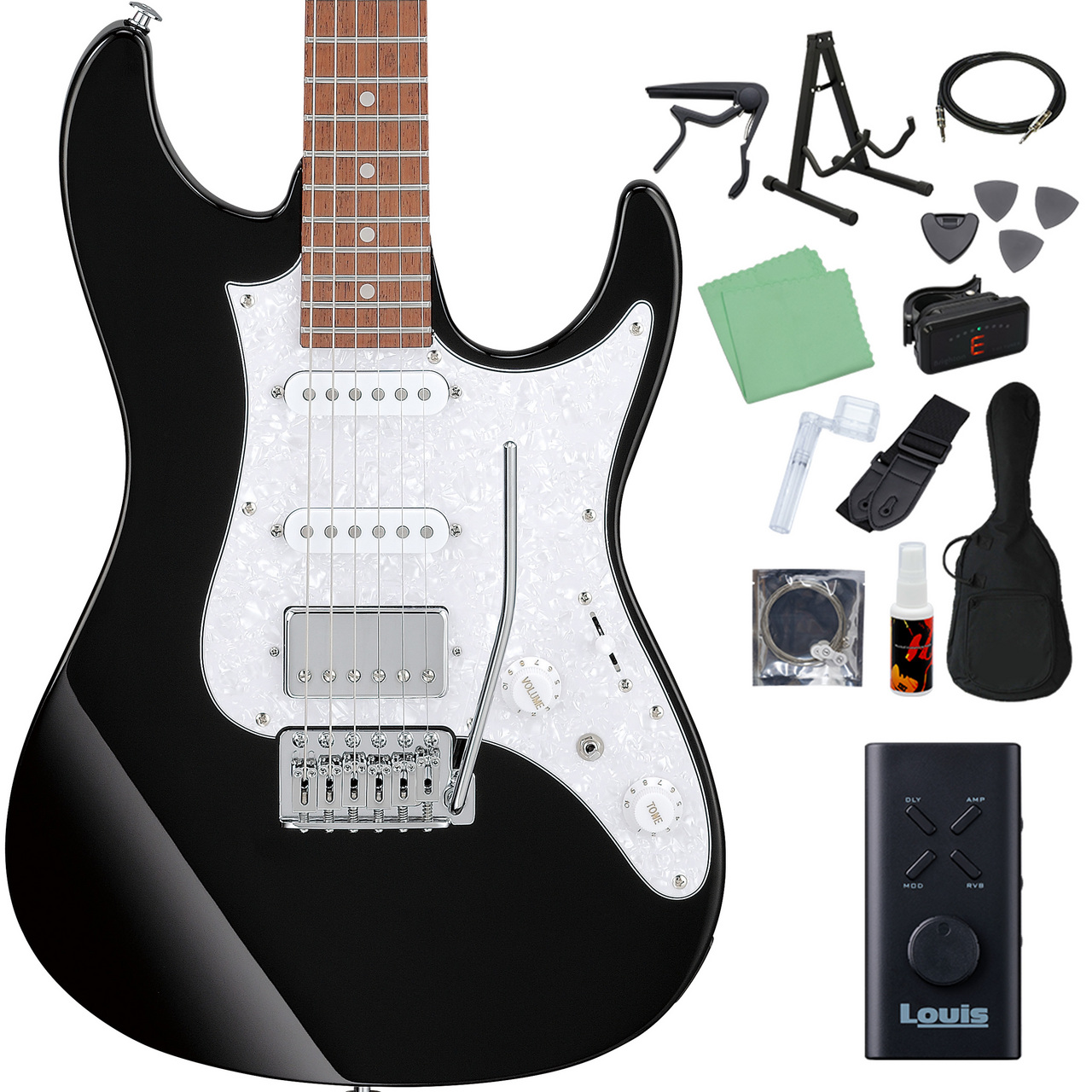 Ibanez AZ22S2 エレキギター初心者14点セット 【ヘッドホンアンプ付き