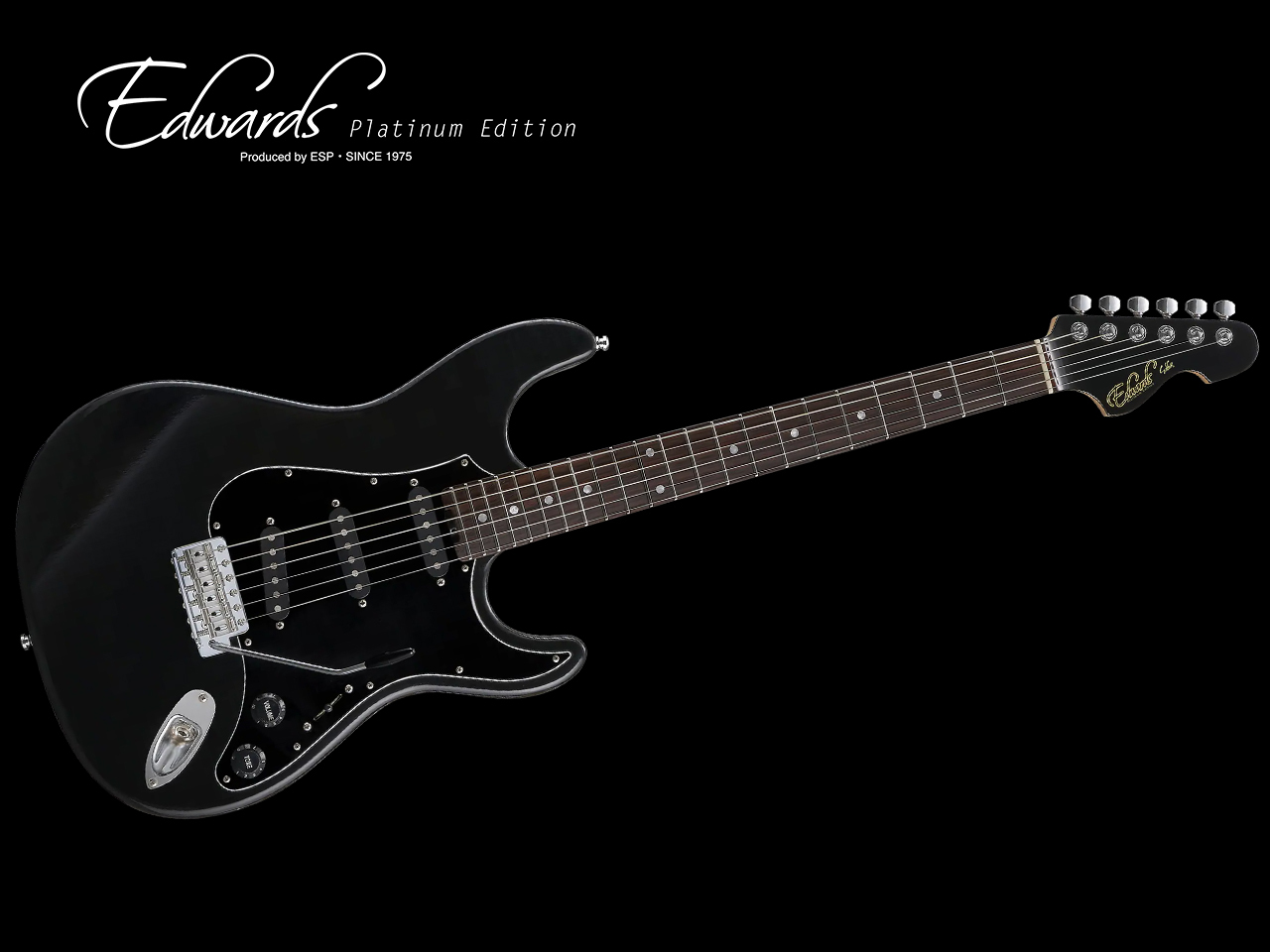 Edwars stratcaster(黒) EDWARDS Platinum Edition E-SUFFER 3S (9mm Parabellum Bullet/滝